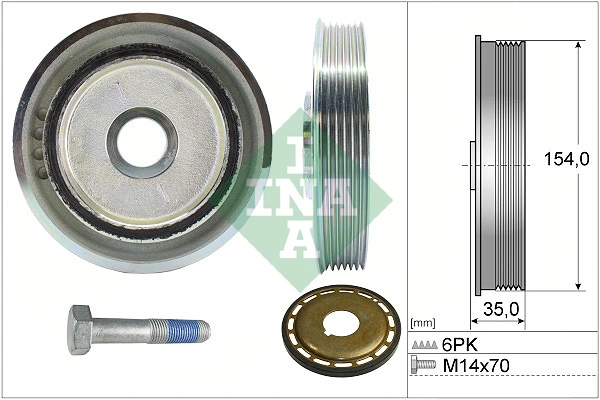 Belt Pulley Set, crankshaft